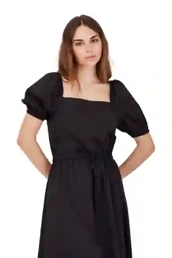 Vestido Largo Tales Of Sun Negro S Mercedes Campuzano