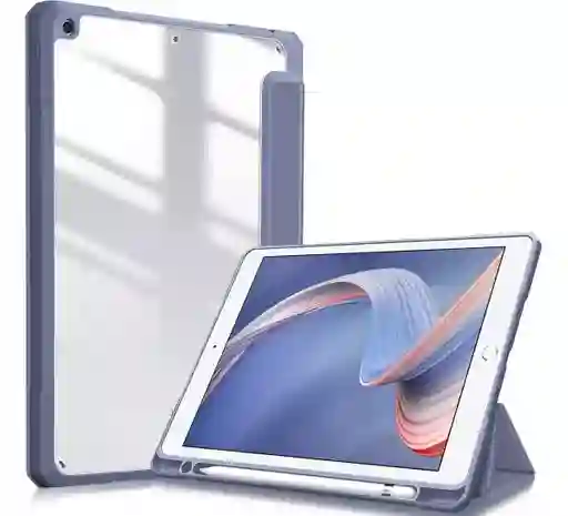 Forro Smart Case Protector Cristal Transparente Para Ipad 10ma Gen -lavanda