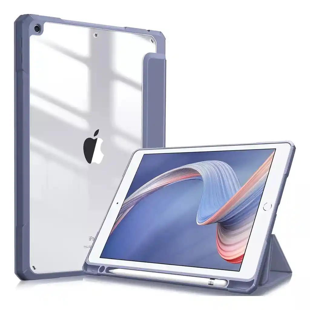 Forro Smart Case Protector Cristal Transparente Para Ipad 10ma Gen -azul Claro