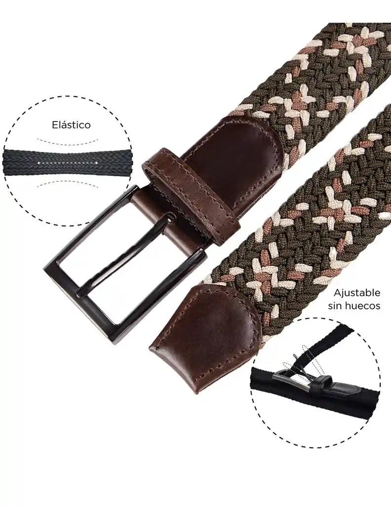 Cinturón Trenzado Lazo Lz75 M