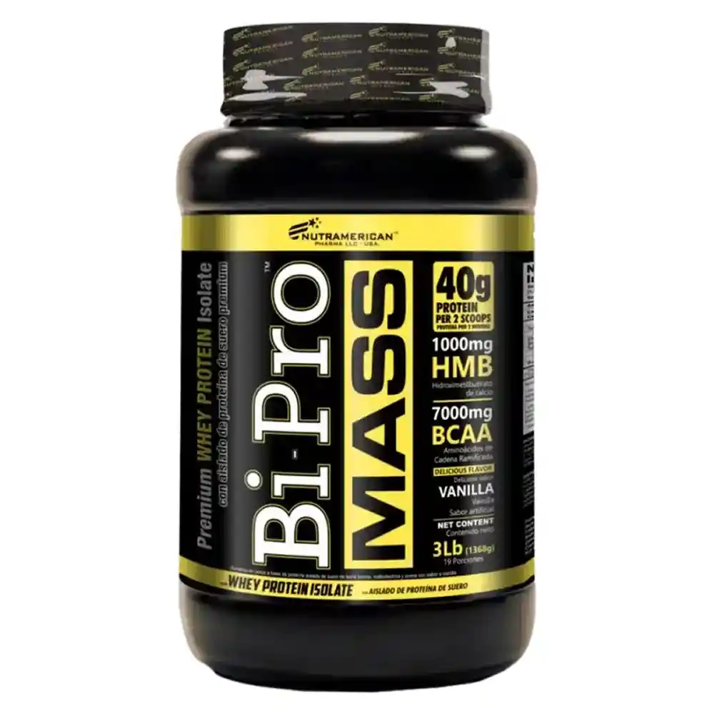 Bipro Mass Vainilla 3 Lb 1368 Gr