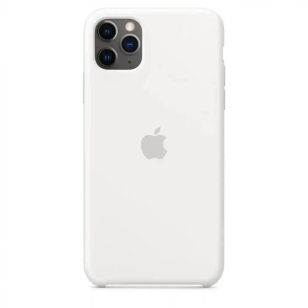 Combo Silicone Case + Vidrio Blindado Iphone 13 Pro (blanco)