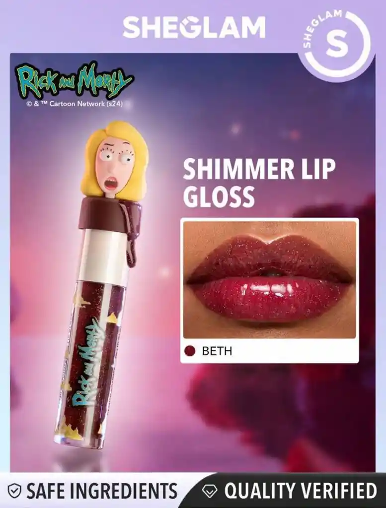 Lip Gloss Rick And Morty X Sheglam Tono Beth