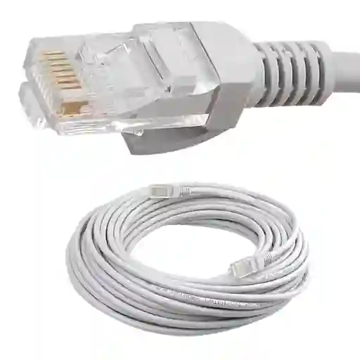 Cable De Red Patch Cord 20 Metros Categoria 5e Terminal Rj45