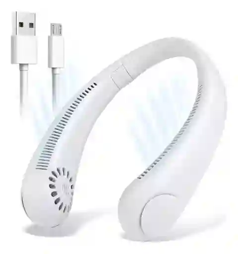 Ventilador De Cuello Portatil Recargable Usb Personal Aire
