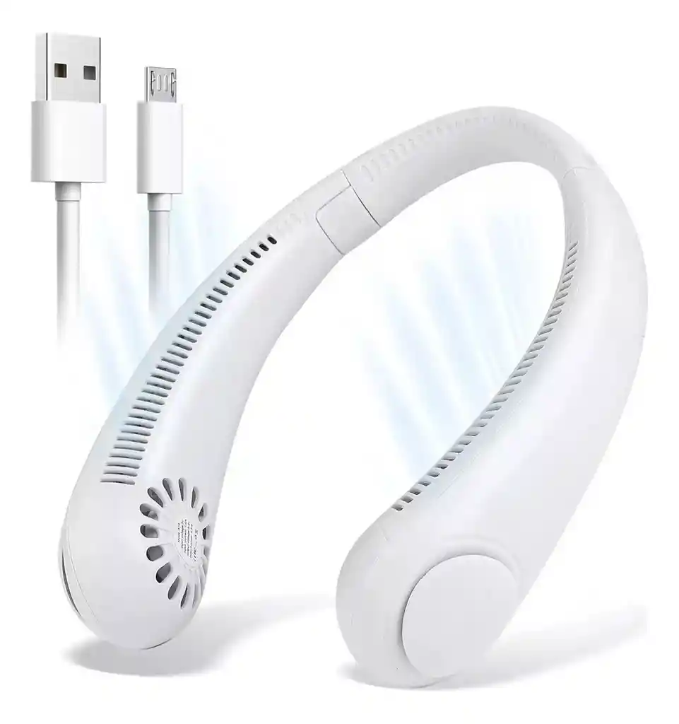 Ventilador De Cuello Portatil Recargable Usb Personal Aire