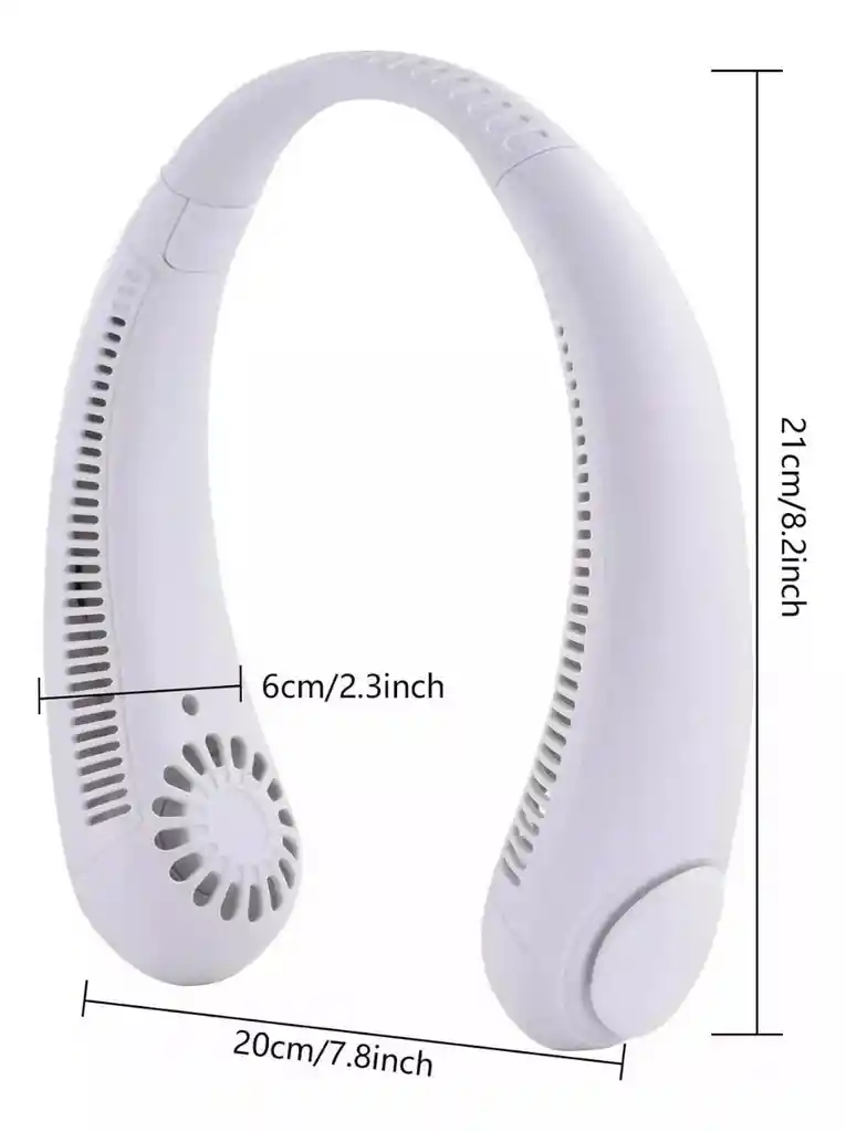 Ventilador De Cuello Portatil Recargable Usb Personal Aire