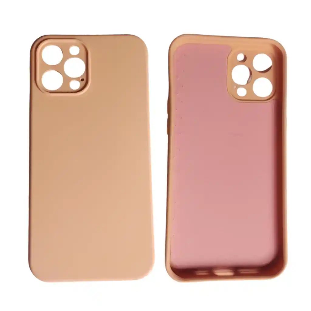 Iphone Funda Con Protector De Camara Para12 Pro Max Mujer Palo Rosa