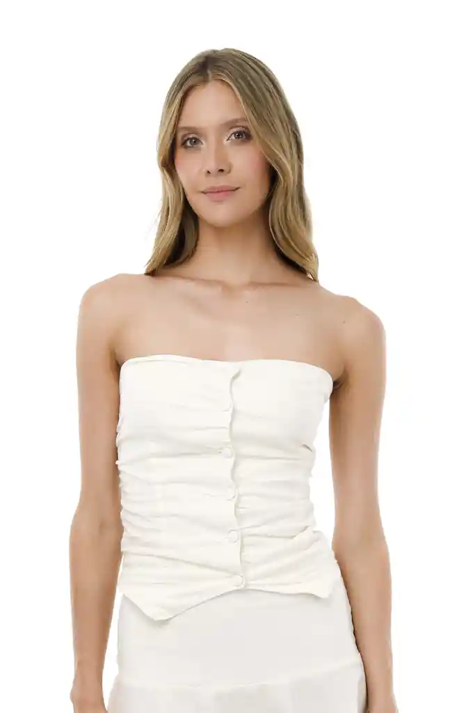 Top Strapple Verbena Marfil L Mercedes Campuzano