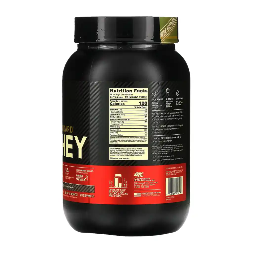 Whey Gold Standard 2lb - Optimum Nutrition - Chocolate