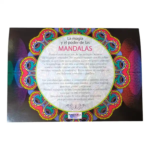 Cartillas Para Colorear Pintar Mandalas Set X 2 Und Grande