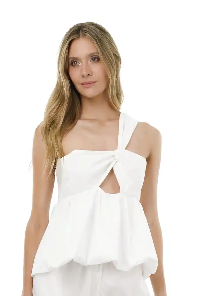 Top Aurora Marfil Xs Mercedes Campuzano