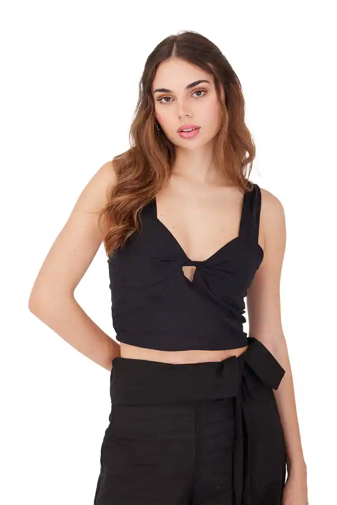 Top Daisy Negro S Mercedes Campuzano