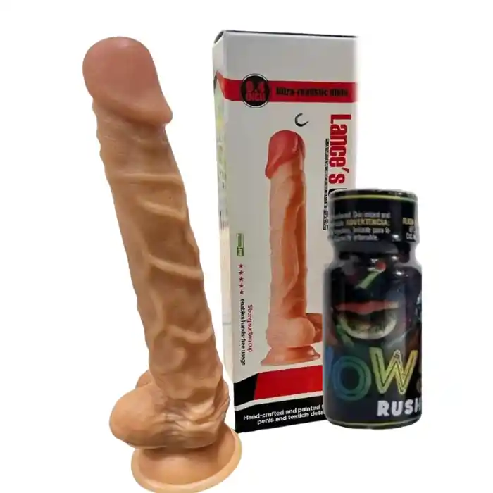 Dildo Consolador Realistico Lances Cock 23cm + Dilatador Anal Ppp Fermin