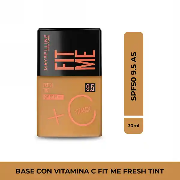 Base Liquida Maybelline Fit Me Fresh Tint 9.5