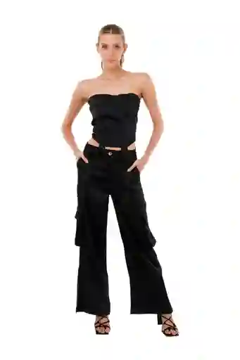Pantalon Sossana Negro M Mercedes Campuzano