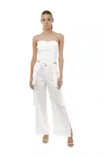 Pantalon Sossana Marfil M Mercedes Campuzano
