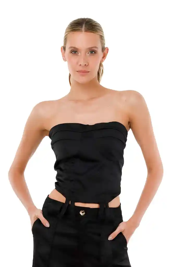 Top Sossana Negro S Mercedes Campuzano