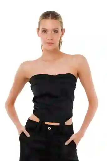 Top Sossana Negro M Mercedes Campuzano
