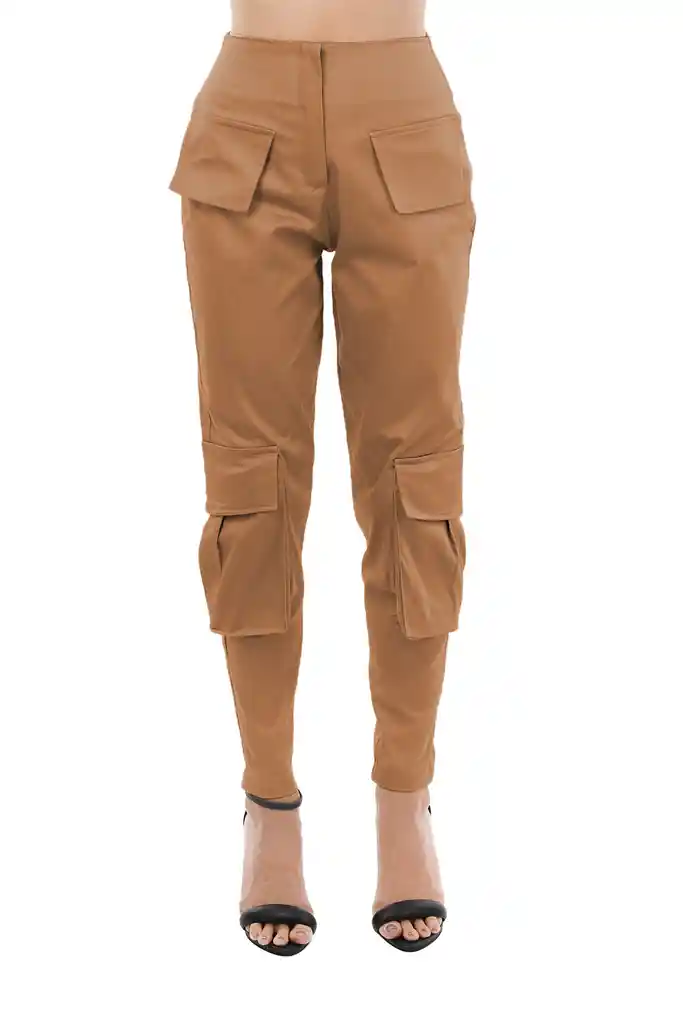 Pantalon Gazelle Taupe S Mercedes Campuzano