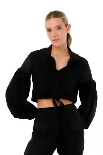 Blusa Gwyneth Negro S Mercedes Campuzano