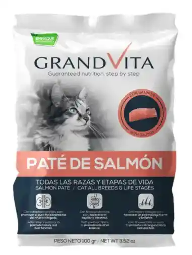 Grand Vita Pate De Salmon Para Gatos