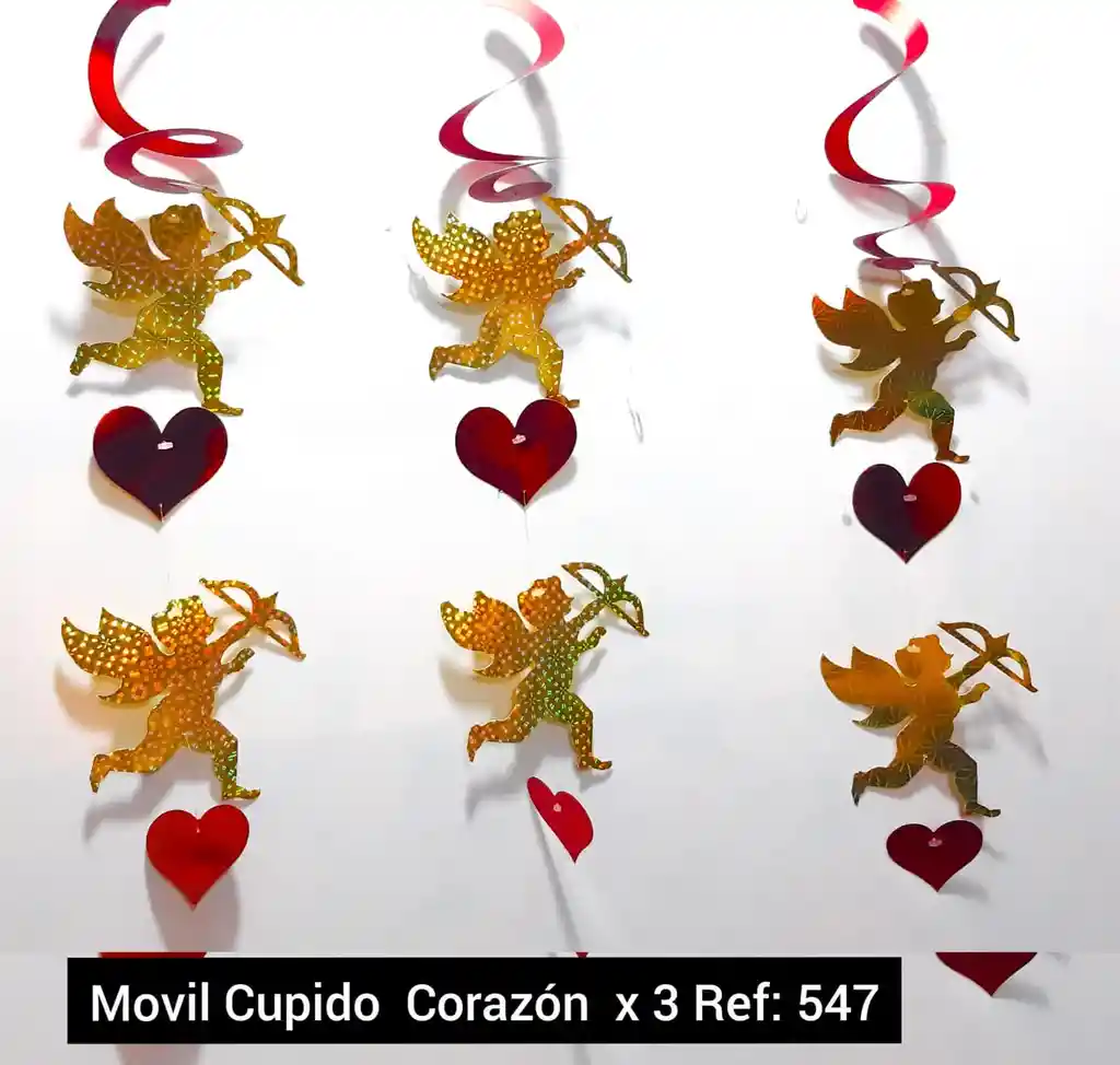 Guirnalda Movil Cupido Corazon X 3