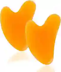 Masajeador Tipo Gua Sha, Raspador De Resina Naranja Ref 788