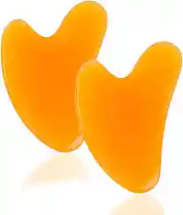 Masajeador Tipo Gua Sha, Raspador De Resina Naranja Ref 788