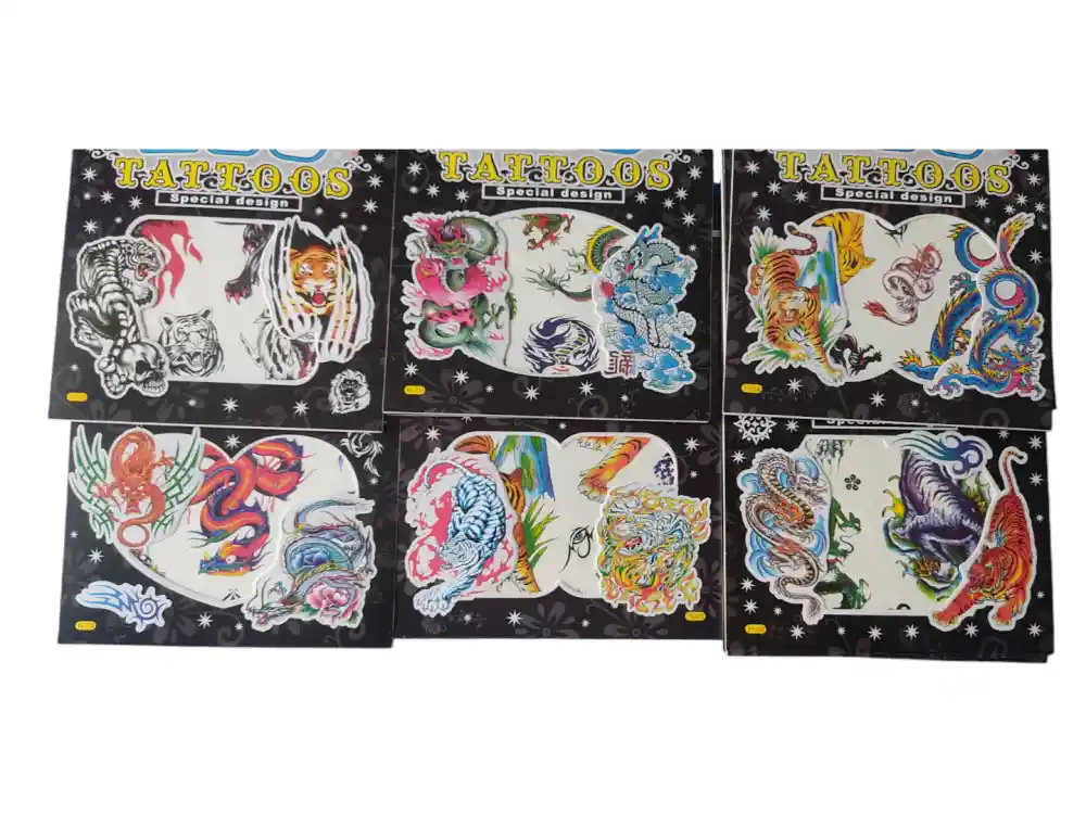 Tatuajes Temporales Juguetes Niños Tattoos Disfraz Jugueteria