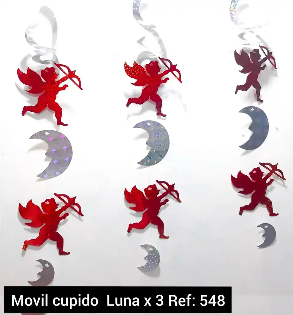 Guirnalda Movil Cupido Y Luna X3