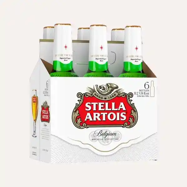 Cerveza Stella Artois- Six Pack