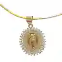 Gargantilla Con Topos Virgen Blanca Joyeria Regalo