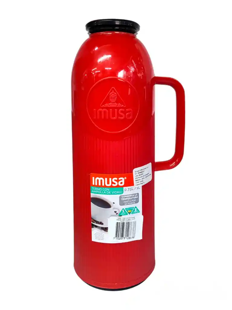 Termo Imusa Liso Ampolla En Vidrio 1 Litro