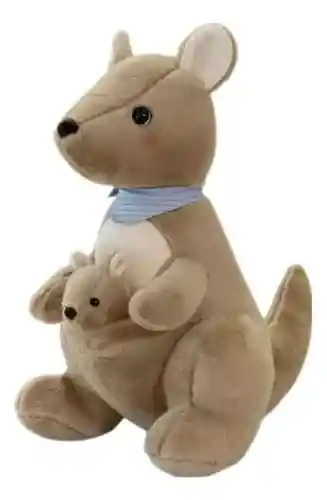 Peluche De Canguro Con La Cría, Mama Canguro Con Su Cría, Peluches De Animales Para Regalo