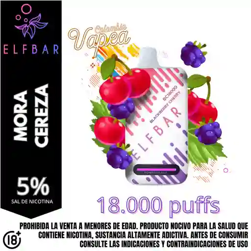 Vape Elfbar Blackberry Cherry 18000 Puffs 5%