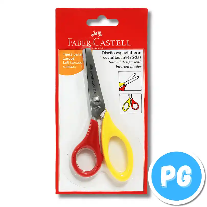 Faber Castell Tijera Punta Romapara Zurdos