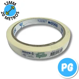 Cinta Soco Enmascarar 12mm X20 Metros