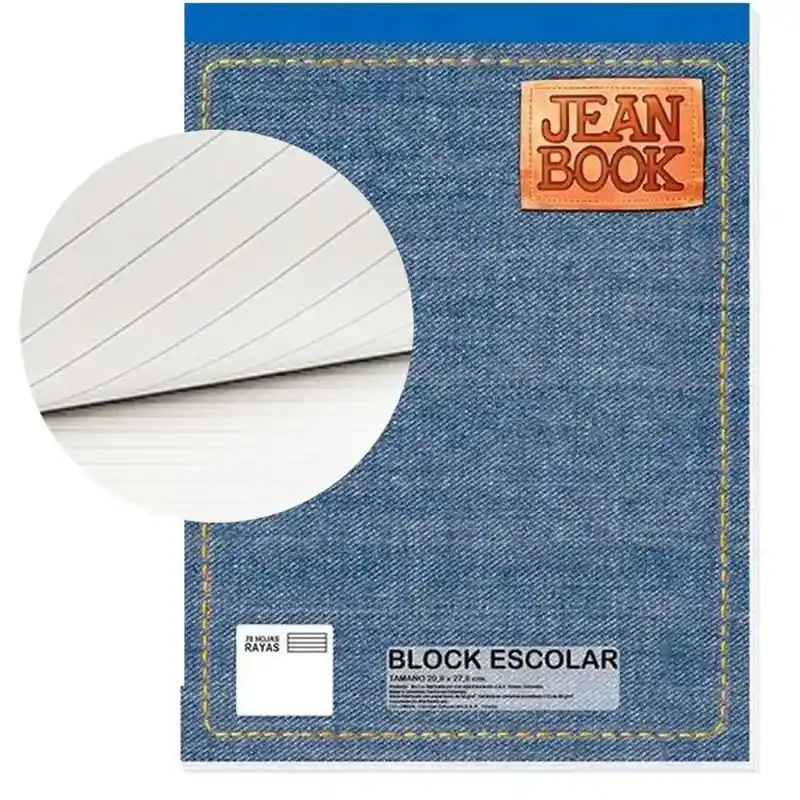 Block Carta Rayado Norma X70h Jean Book