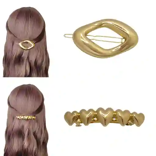 Pinzas Hebillas Pony Cuff Para Cabello X 2 Und Ponycuff