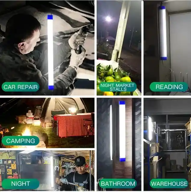 Lampara Recargable Led De Emergencia 32 Cm-60w - Versatilidad Y Potencia