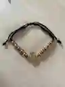 Pulsera Tejida En Rodio Con La Virgen De Guadalupe