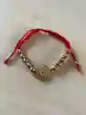 Pulsera Tejida En Rodio Con La Virgen De Guadalupe