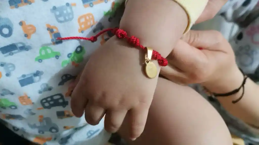 Pulsera De Nudos Con El Arcangel Miguel Y Señor De Los Milagros