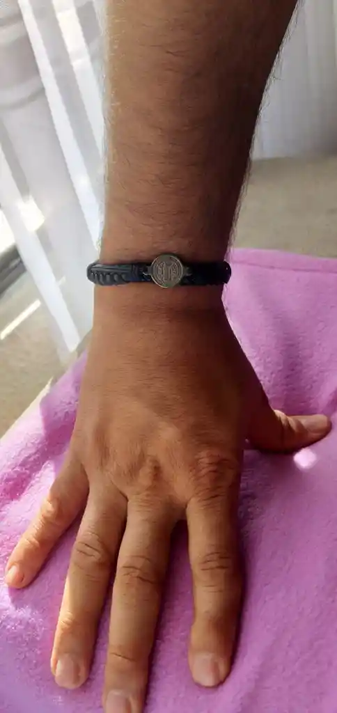 Pulsera De San Benito Abad (cuero)