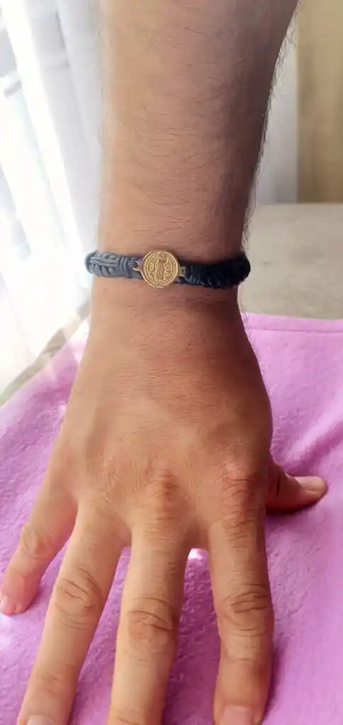 Pulsera De San Benito Abad (cuero)