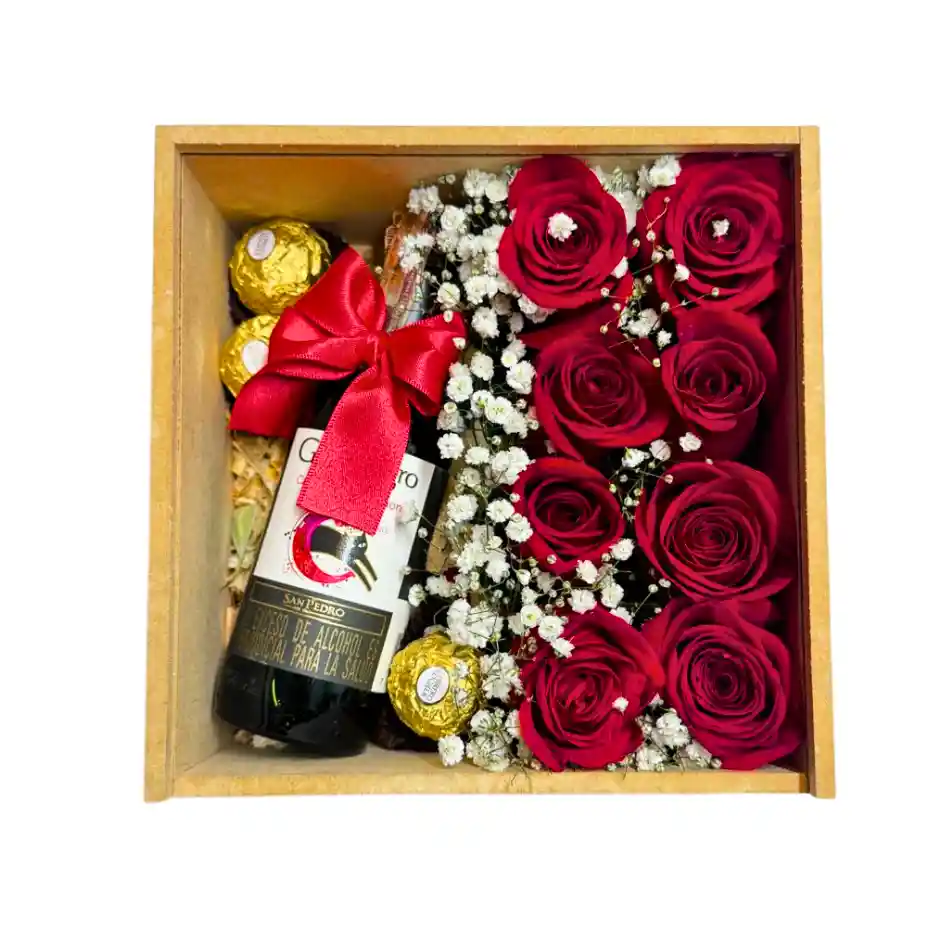 Caja Negra Rosas Amor