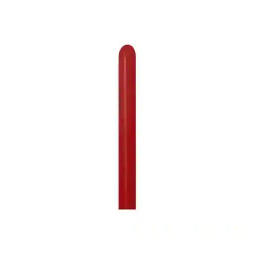 Globos Rojo Imperial Fashion Tubito 260 X 50 Unidades Sempertex