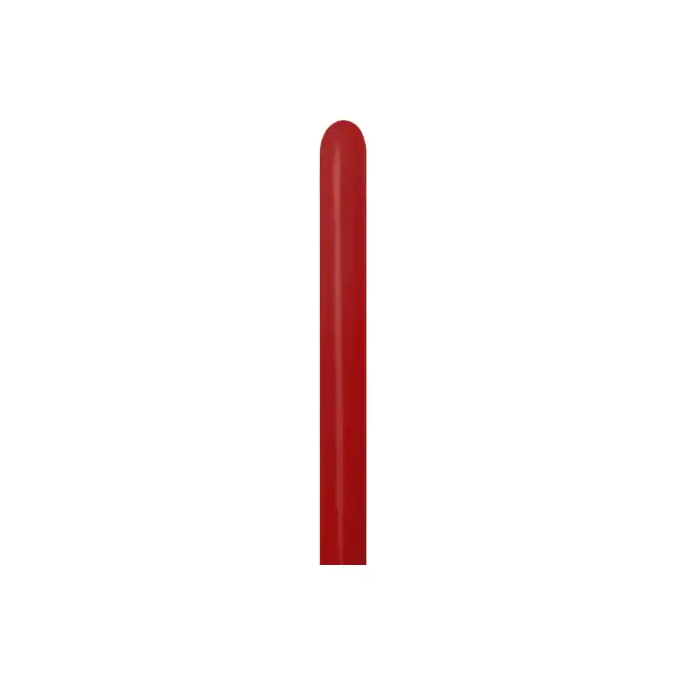 Globos Rojo Imperial Fashion Tubito 260 X 50 Unidades Sempertex