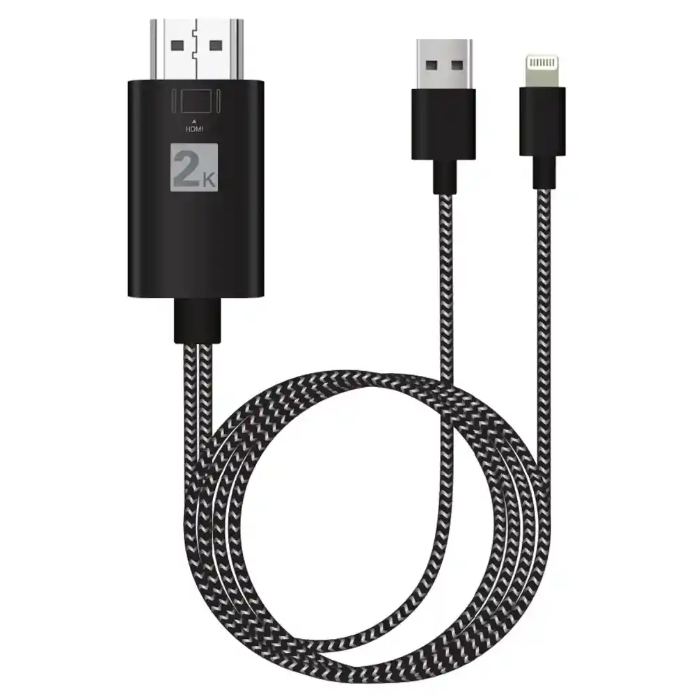 Cable Mhl Iphone A Hdmi Usb Proyector De Video